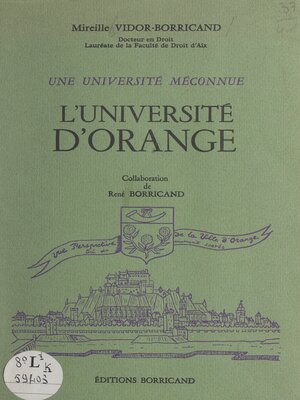 cover image of L'université d'Orange